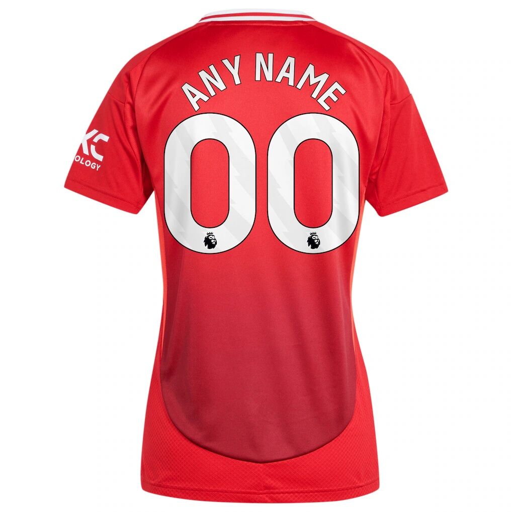 Manchester United adidas Women's 2024/25 Home Replica Custom Jersey