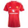Manchester United adidas Women's 2024/25 Home Replica Custom Jersey - Red - Side View