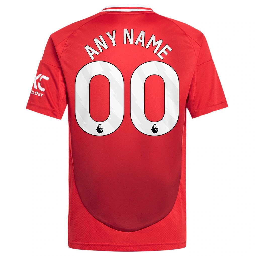 Manchester United adidas Youth 2024/25 Home Replica Custom Jersey