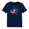 Columbus Blue Jackets Outerstuff Preschool Primary Logo T-Shirt - Navy - Front View