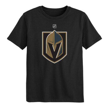 Vegas Golden Knights Outerstuff Preschool Primary Logo T-Shirt - Black - Front View