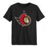 Ottawa Senators Outerstuff Preschool Primary Logo T-Shirt - Black - Front View