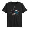 San Jose Sharks Outerstuff Preschool Primary Logo T-Shirt - Black - Front View