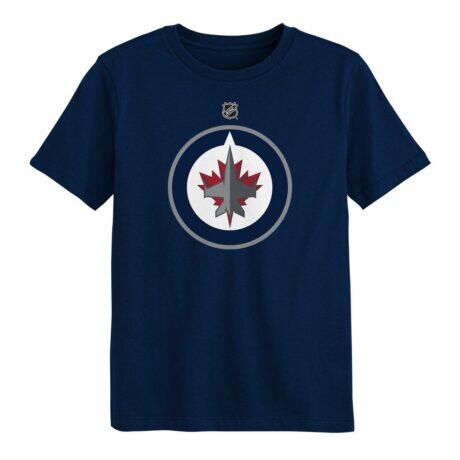 Winnipeg Jets Outerstuff Preschool Primary Logo T-Shirt - Navy - Front View