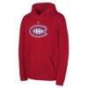Montreal Canadiens Outerstuff Youth Primary Logo Pullover Hoodie - Red - Front View