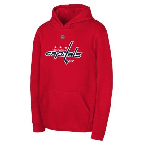 Washington Capitals Outerstuff Youth Primary Logo Pullover Hoodie - Red - Front View