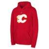 Calgary Flames Outerstuff Youth Primary Logo Pullover Hoodie - Red - Front View