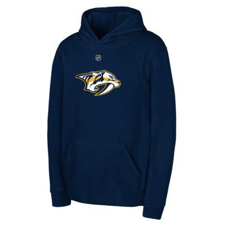 Nashville Predators Outerstuff Youth Primary Logo Pullover Hoodie - Navy - Front View