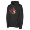Ottawa Senators Outerstuff Youth Primary Logo Pullover Hoodie - Black - Front View
