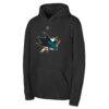 San Jose Sharks Outerstuff Youth Primary Logo Pullover Hoodie - Black - Front View