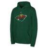 Minnesota Wild Outerstuff Youth Primary Logo Pullover Hoodie - Green - Front View