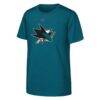 San Jose Sharks Outerstuff Youth Primary Logo T-Shirt - Teal - Front View