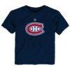Montreal Canadiens Outerstuff Toddler Primary Logo T-Shirt - Navy - Front View
