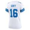 Jared Goff Detroit Lions Nike Women's Game Jersey - White - Detail View