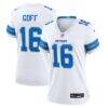 Jared Goff Detroit Lions Nike Women's Game Jersey - White - Front View