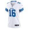 Jared Goff Detroit Lions Nike Women's Game Jersey - White - Side View