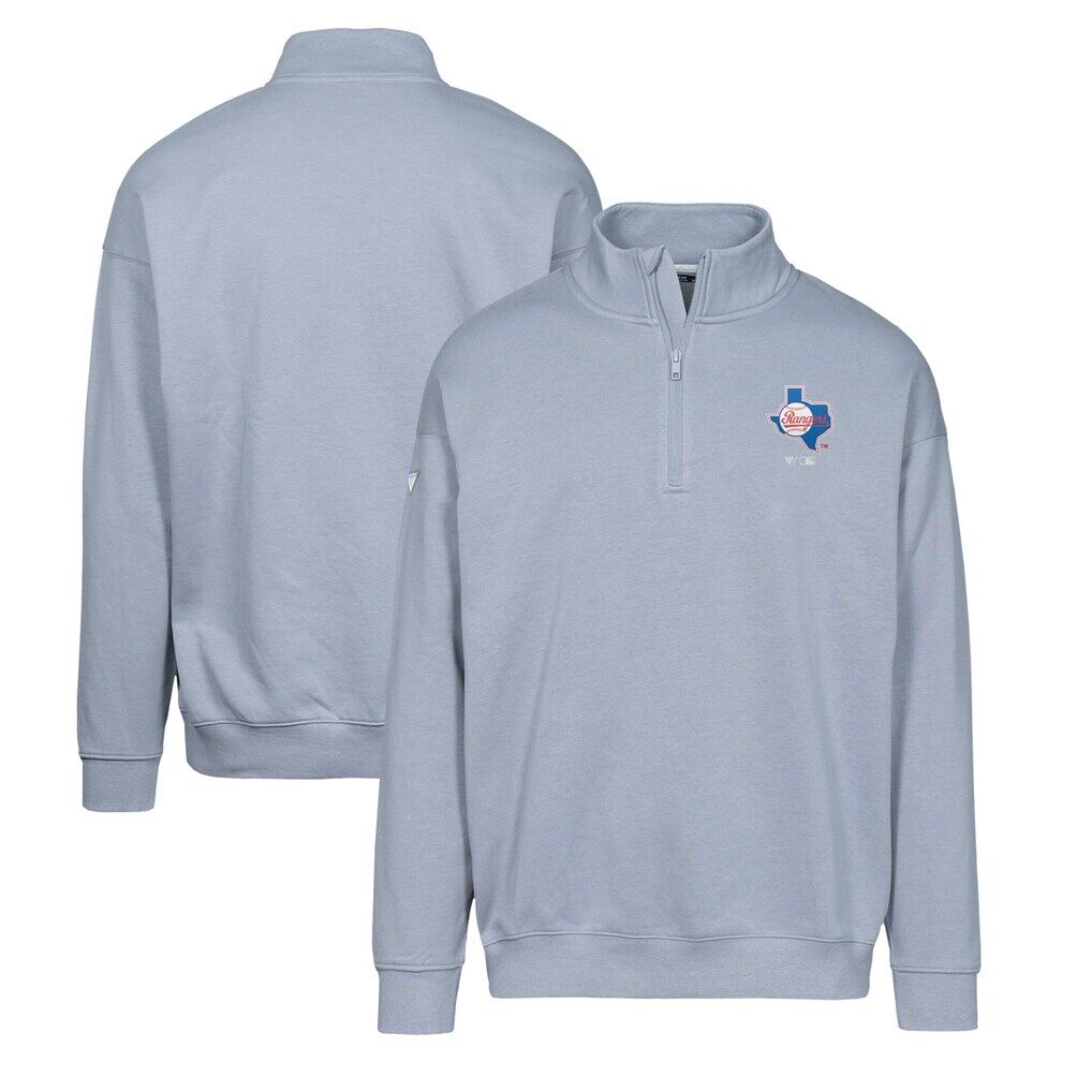 Texas Rangers Levelwear Murray Core Logo Quarter-Zip Pullover Top