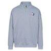 Texas Rangers Levelwear Murray Core Logo Quarter-Zip Pullover Top - Gray - Side View