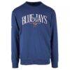Toronto Blue Jays Levelwear Zane Cooperstown Collection Retro Spellout Pullover Sweatshirt - - Side View