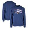 Chicago Cubs Levelwear Zane Cooperstown Collection Retro Spellout Pullover Sweatshirt - - Front View