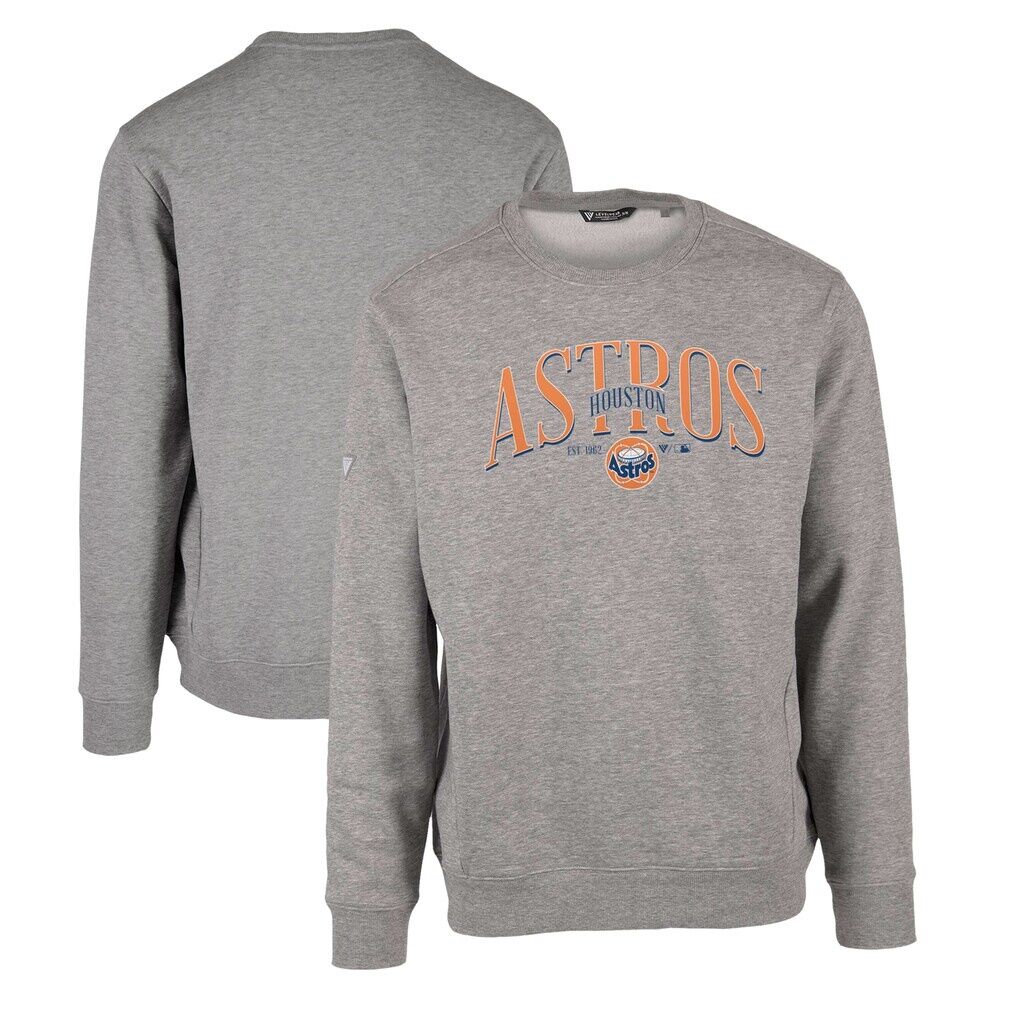 Houston Astros Levelwear Zane Cooperstown Collection Retro Spellout Pullover Sweatshirt