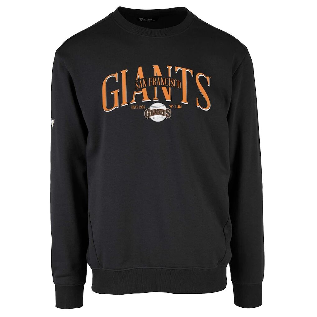 San Francisco Giants Levelwear Zane Cooperstown Collection Retro Spellout Pullover Sweatshirt