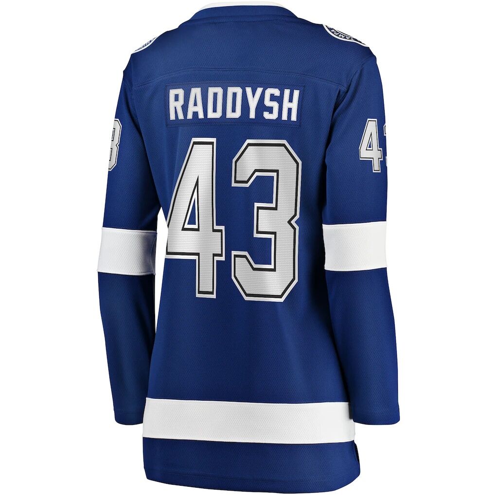 Darren Raddysh Tampa Bay Lightning Fashion7 Women's Home Breakaway Jersey