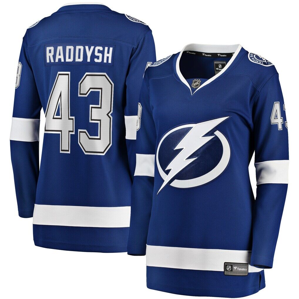 Darren Raddysh Tampa Bay Lightning Fashion7 Women's Home Breakaway Jersey