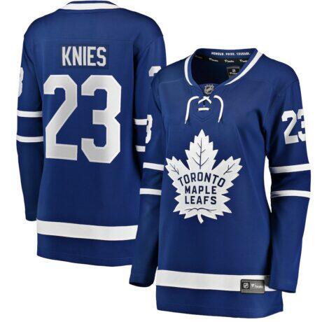 Matthew Knies Toronto Maple Leafs Fashion7 Women's Home Breakaway Jersey - Blue - Front View