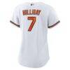 Jackson Holliday Baltimore Orioles Nike Women's Home Replica Player Jersey - White - Detail View
