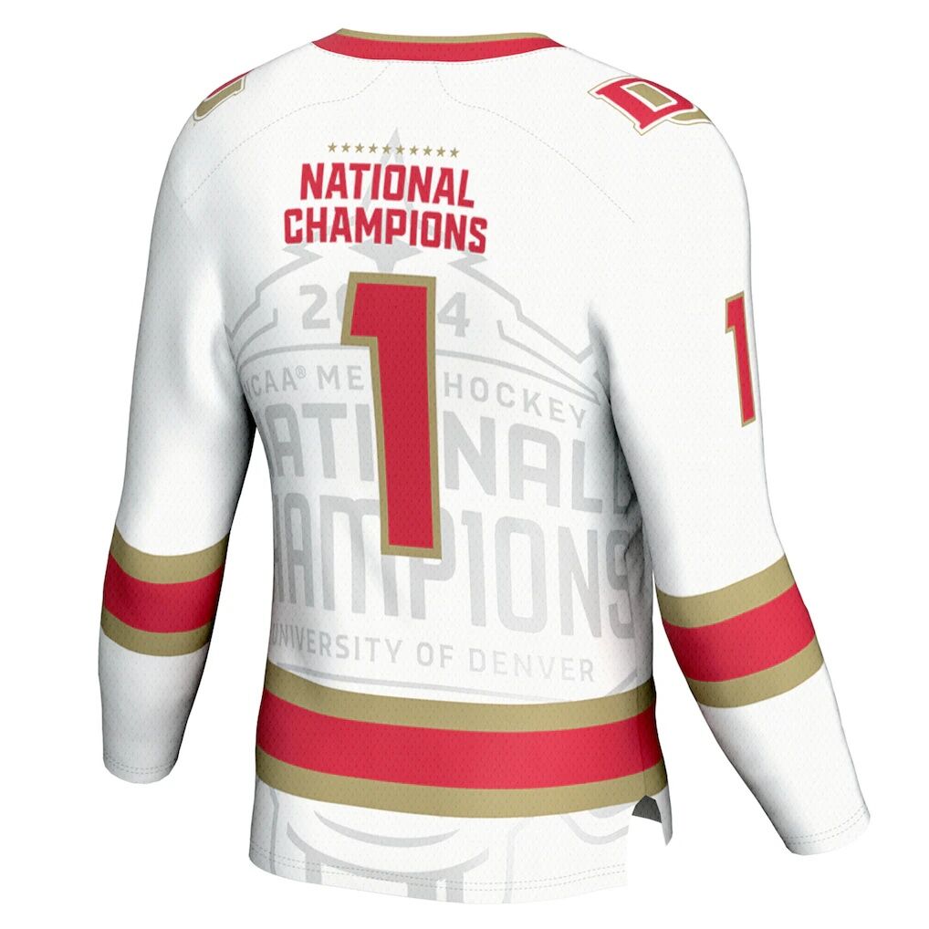 Denver Pioneers GameDay Greats Youth 2024 NCAA Men's Ice Hockey National Champions Fashion Jersey