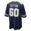 Tyler Guyton Dallas Cowboys Nike Player Game Jersey - Navy - Detail View