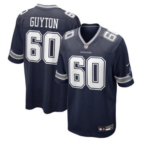 Tyler Guyton Dallas Cowboys Nike Player Game Jersey - Navy - Front View