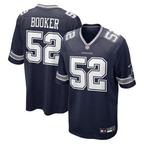 Tyler Booker Dallas Cowboys Nike Team Game Jersey - Navy - Front View