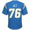 Joe Alt Los Angeles Chargers Nike Youth Game Jersey - - Detail View