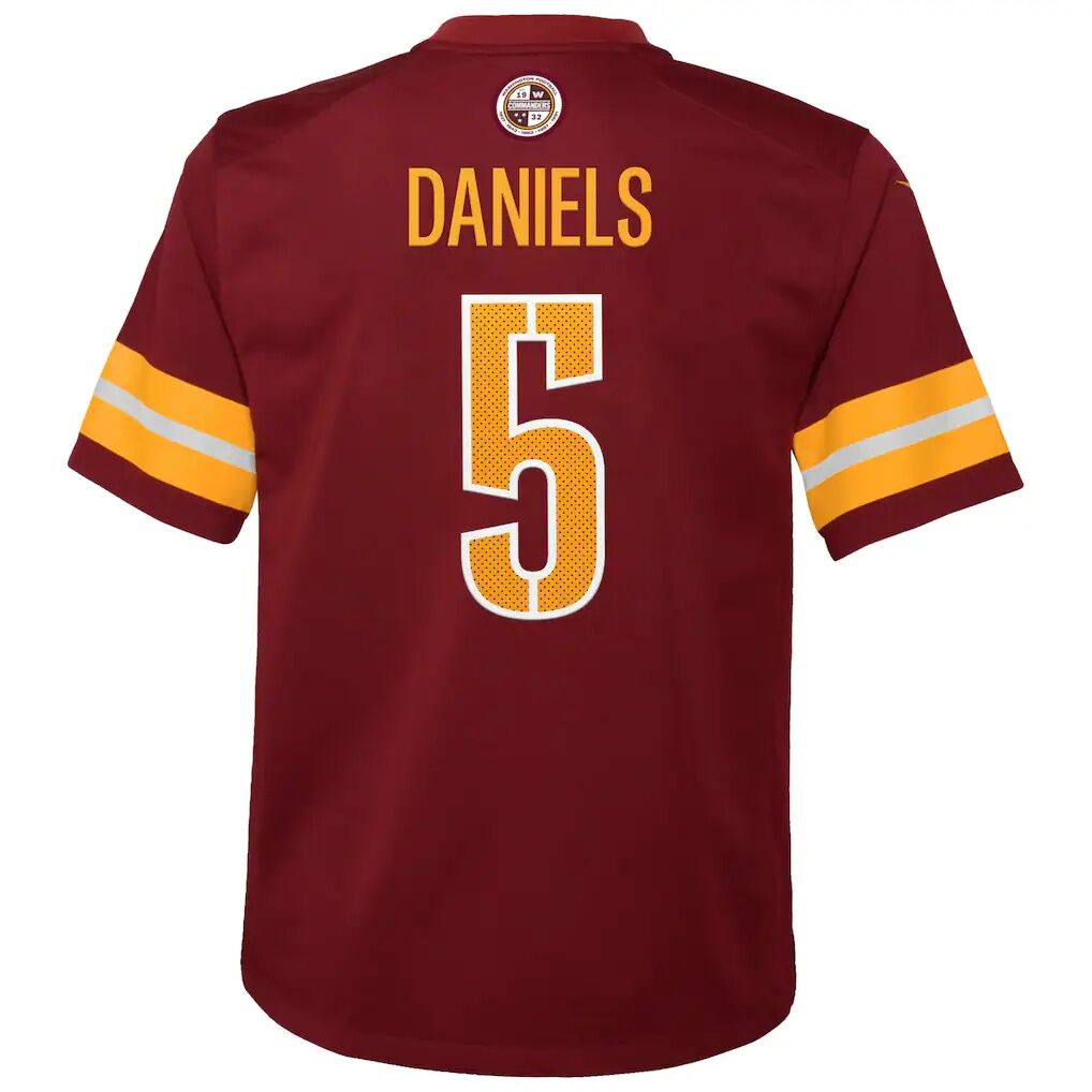 Jayden Daniels Washington Commanders Nike Youth Game Jersey - Burgundy