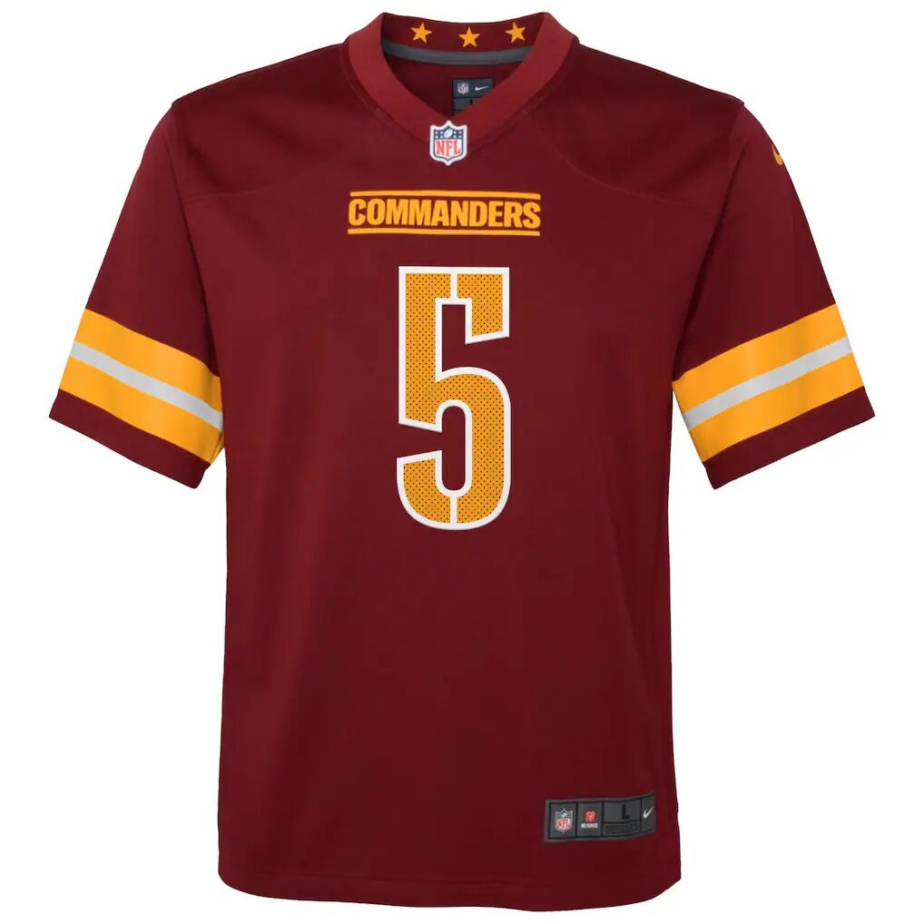 Jayden Daniels Washington Commanders Nike Youth Game Jersey - Burgundy