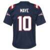 Drake Maye New England Patriots Nike Youth Game Jersey - Navy - Detail View