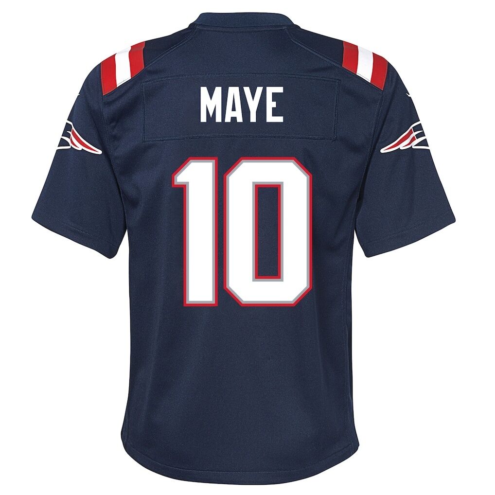 Drake Maye New England Patriots Nike Youth Game Jersey
