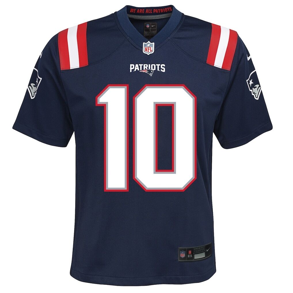 Drake Maye New England Patriots Nike Youth Game Jersey