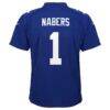 Malik Nabers New York Giants Nike Youth Game Jersey - Royal - Detail View