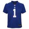 Malik Nabers New York Giants Nike Youth Game Jersey - Royal - Side View