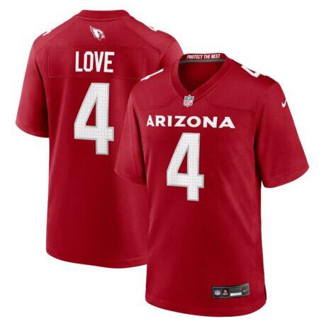Jeremiyah Love Arizona Cardinals Nike Youth Team Game Jersey - - Front View