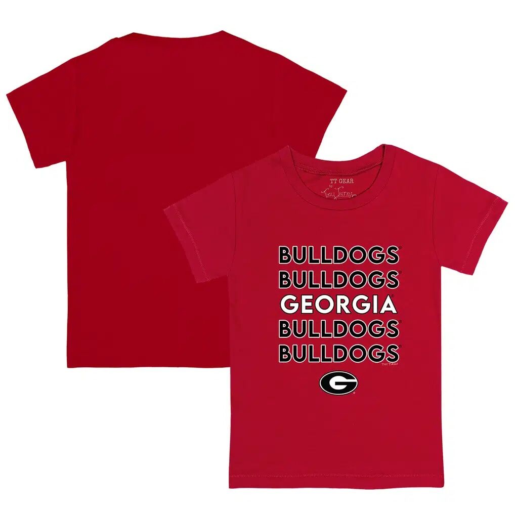 Georgia Bulldogs Tiny Turnip Infant Stacked T-Shirt