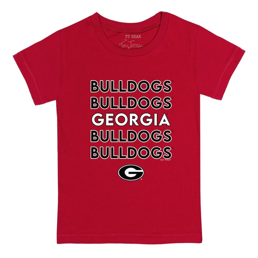 Georgia Bulldogs Tiny Turnip Infant Stacked T-Shirt