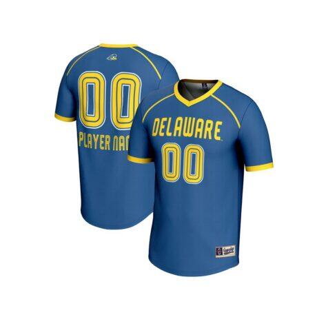 Delaware Fightin' Blue Hens GameDay Greats Unisex NIL Pick-A-Player Women's Lacrosse Lightweight Jersey - - Front View