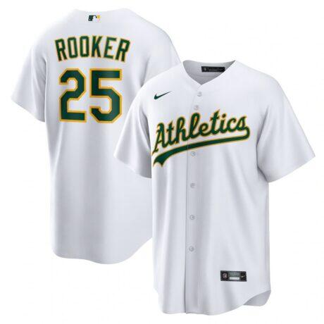 Brent Rooker Athletics Nike Home Replica Jersey - White - Front View