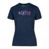 USWNT Levelwear Women's Maddox T-Shirt - Navy - Front View