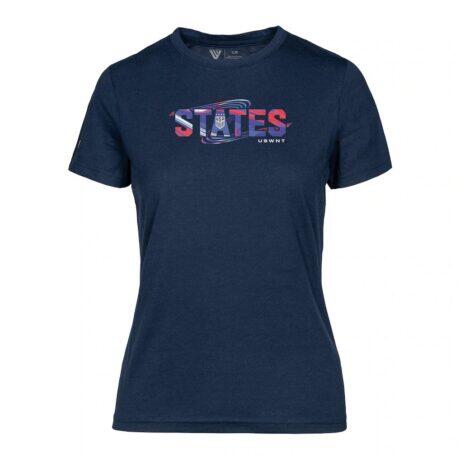 USWNT Levelwear Women's Maddox T-Shirt - Navy - Front View