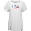 USWNT Levelwear Women's Influx Pixel T-Shirt - White - Front View